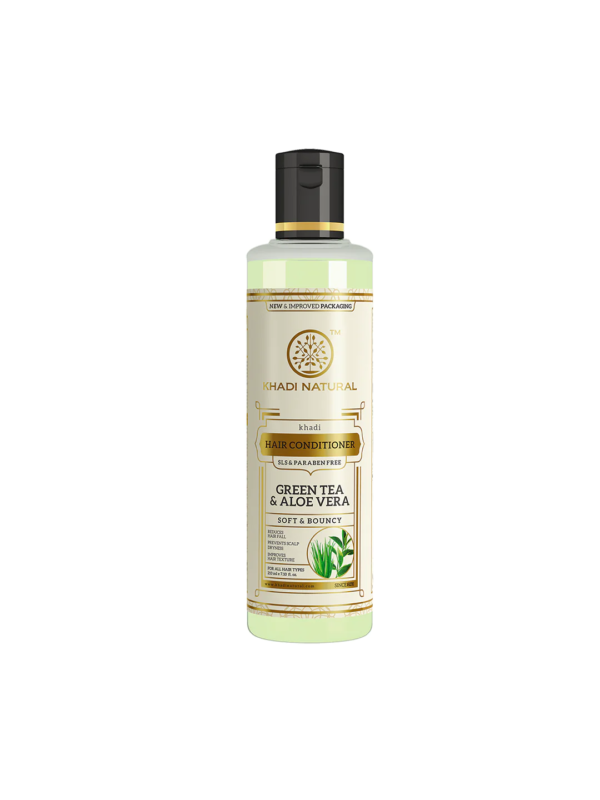Khadi Naturals Greentea & Alovera Hair Conditioner (SLS & Paraben Free)