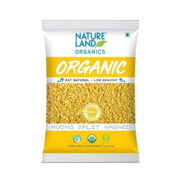 Natureland Organics Moong Split Washed (Moong Mogar Dal)