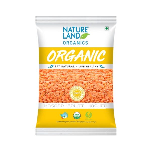 Natureland Organics Masur split washed (Masur ki Dal)