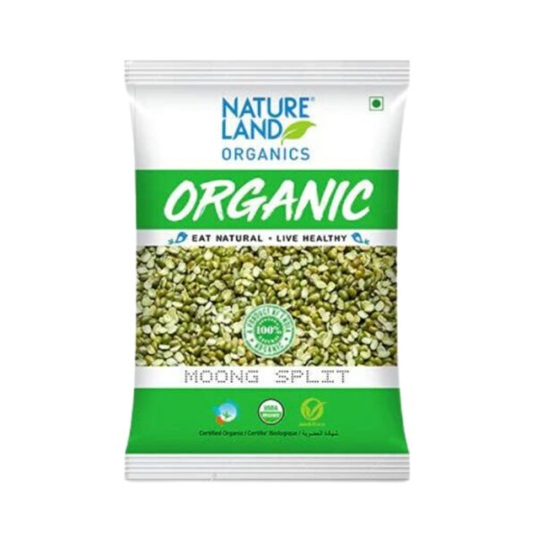 Natureland Organics Moong Split (Moong Dal Green)