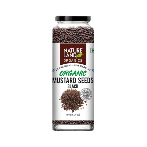 Natureland Organics Mustard Black Seeds