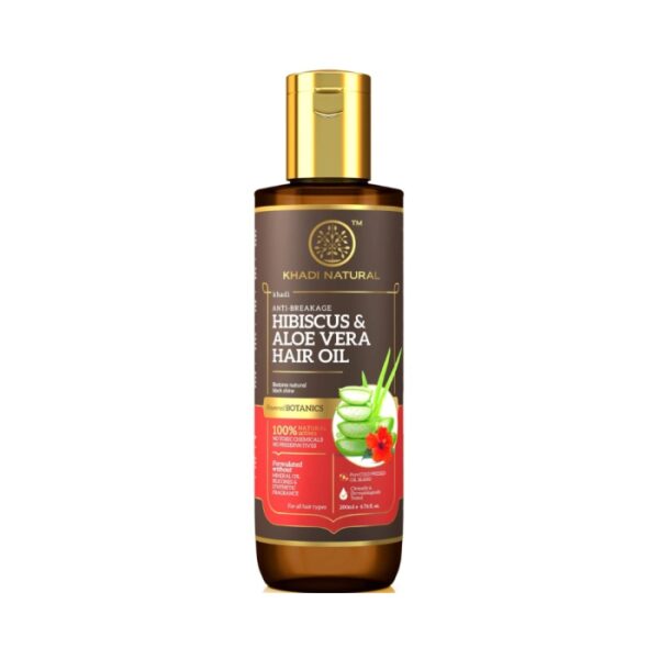 Khadi Naturals Hibiscus & Aloevera Hair Oil