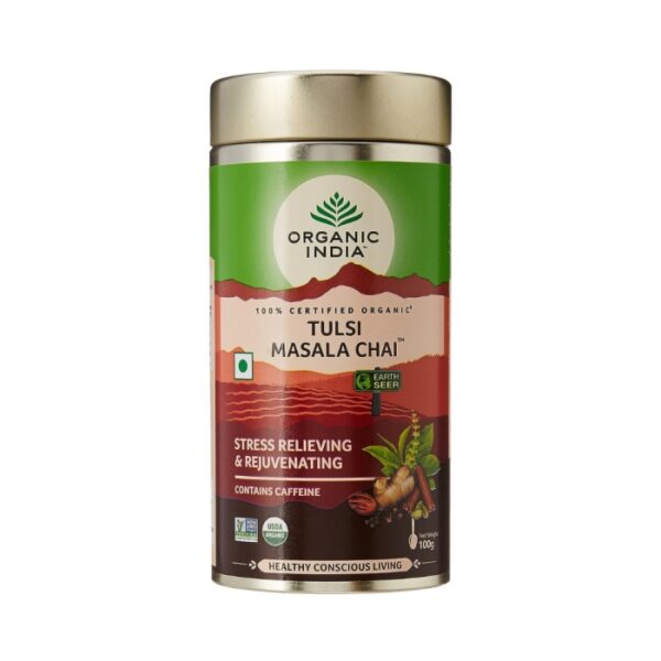 Organic India Tulsi Masala Chai Tin