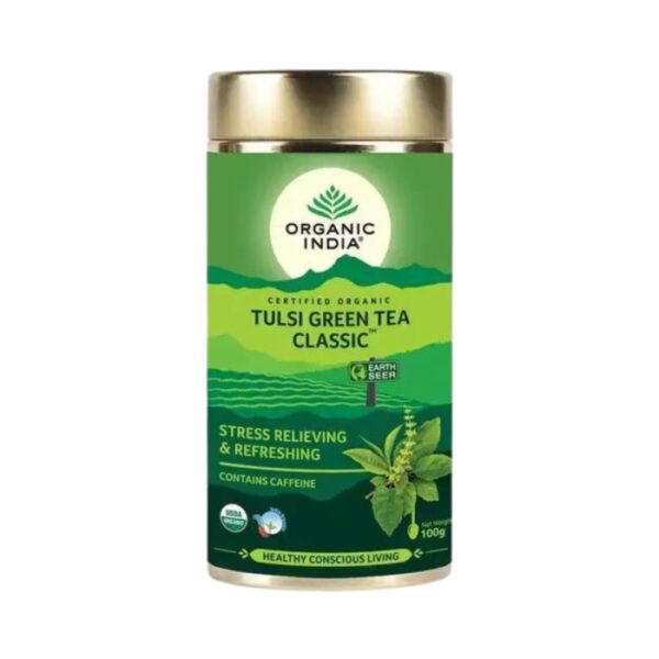 Organic India Tulsi Green Tea Classic Tin