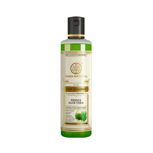 Khadi Naturals Neem & Aloevera Shampoo (SLS & Paraben Free)