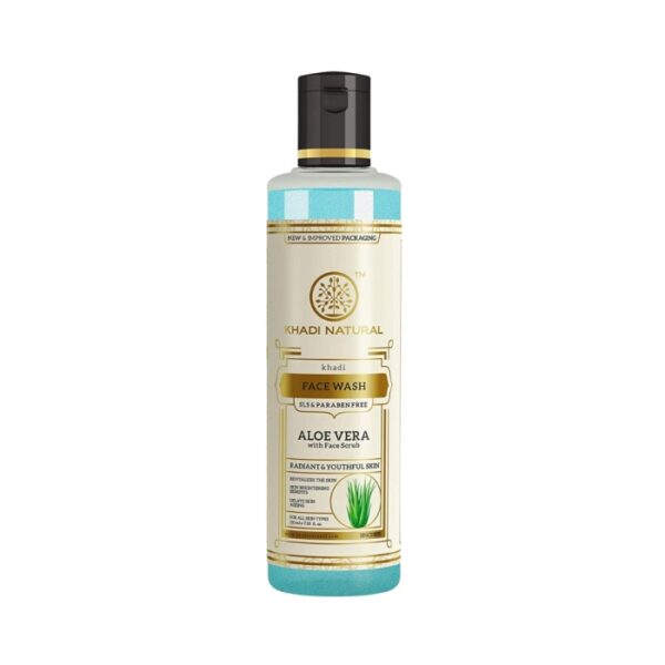 Khadi Naturals Aloevera Scrub Facewash (SLS & Paraben Free)