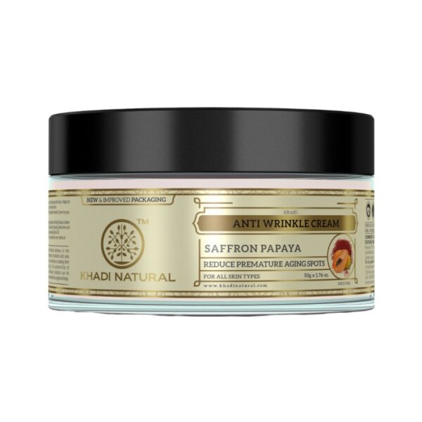 Khadi Naturals Anti-Wrinkle Cream Saffron & Papaya
