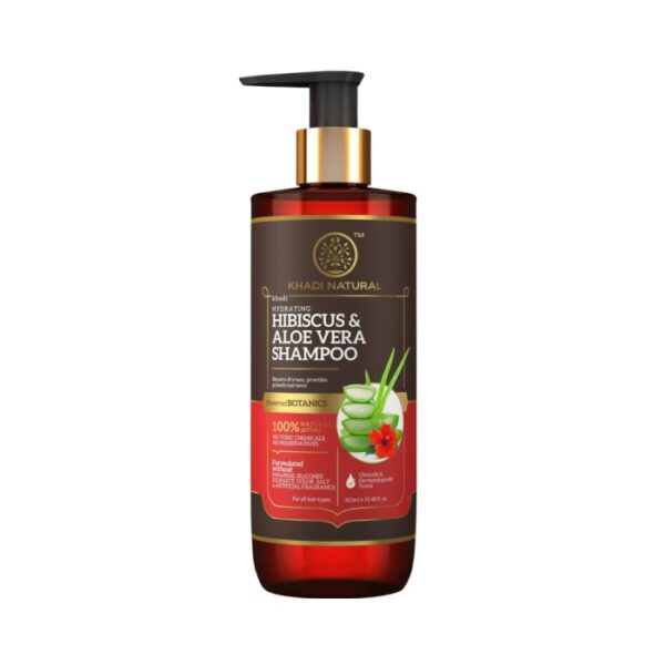 Khadi Naturals Hibiscus & Aloevera Hair Cleanser (SLS & Paraben Free)