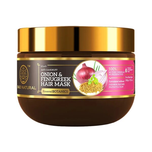 Khadi Naturals Onion & Fenugreek Hair Mask (SLS & Paraben Free)