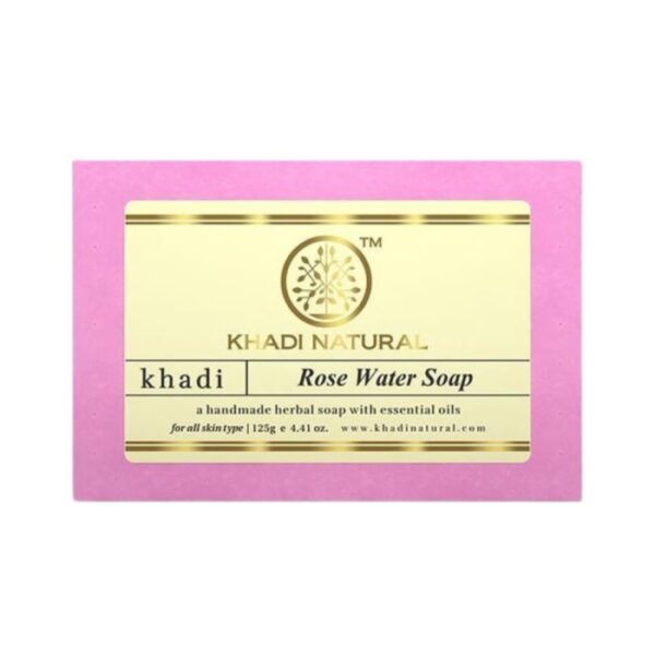 Khadi Naturals Rose Water Soap